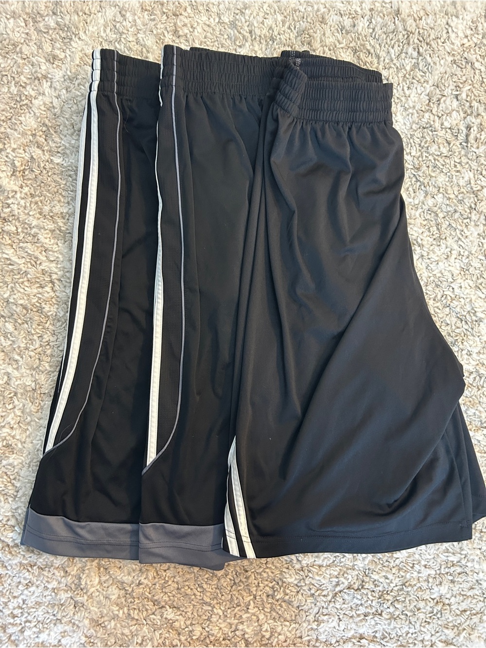 Adidas Athletic Shorts with White Trim (3 Pair Bundle)